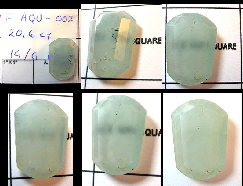 20+ Ct AQUAMARINE Fancy Facet, Huge Natural Pendant Gem  